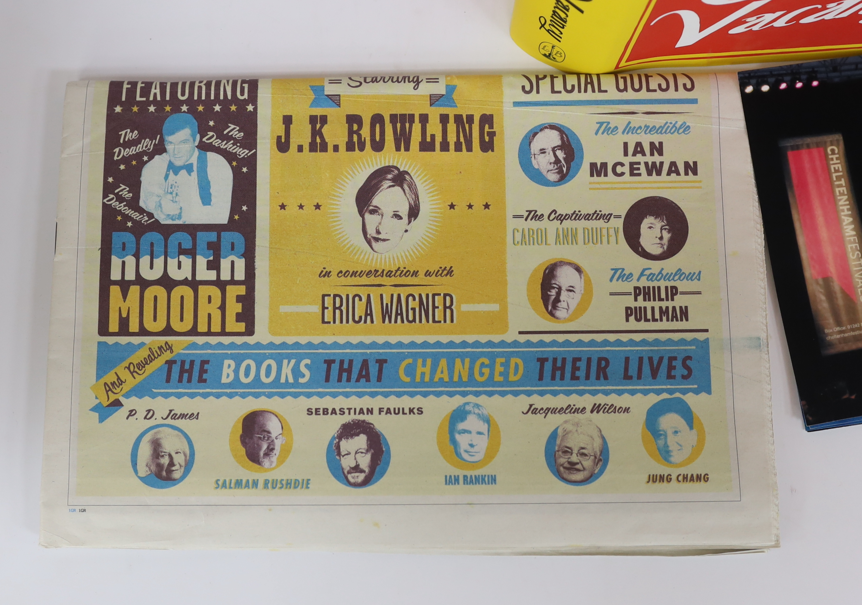 Rowling, J.K - The Casual Vacancy, first edition, signed by the author to title with Author’s hologram to verso of half-title, original boards and dust jacket, 2012, together with two Cheltenham Literature Festival ticke